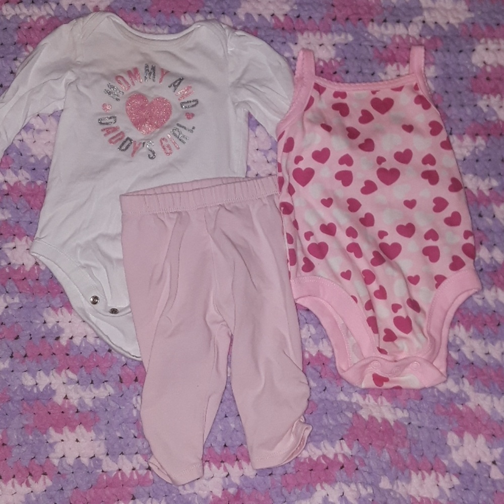 Baby Girl body suit with pants
